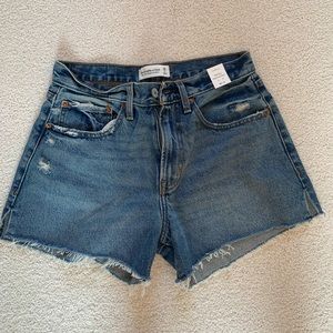 Abercrombie curve love denim shorts